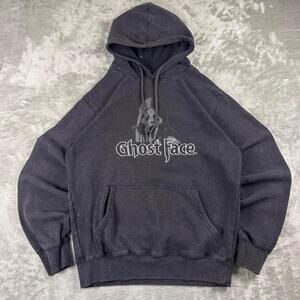 Ghost Face Scream Hoodie Medium-Large Black Double Sided Graphic Pullover
